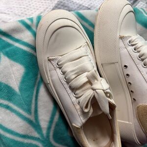 Alexander McQueen White Women's Athletic Shoes